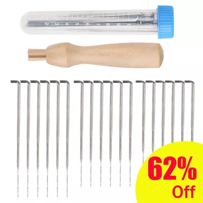 20x Felting Needles Set With Handle Wool Felt Tool Kit DIY Mixed Felting Starter • £3.65