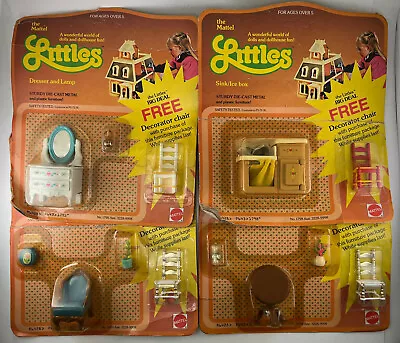 Vintage 1980 The Mattel LITTLES Mix Lot X4 Dollhouse Fun Accessories Diecast WOW • $79.99