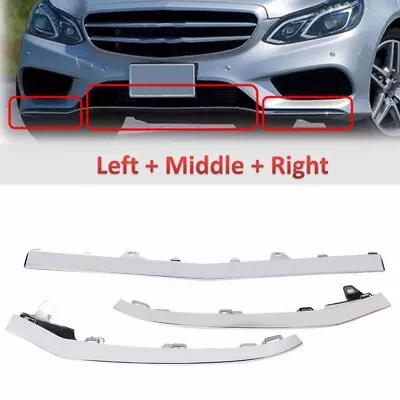 3PCS Lower Front Bumper Chrome Trim Molding For Mercedes W212 E350 2014-2016 MA • $37.95