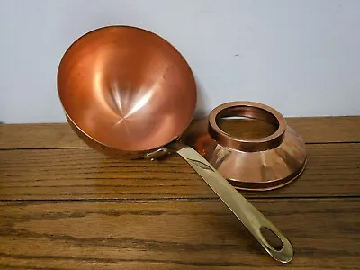 SLT Sur La Table French Copper Pot Vintage Copper Cookware Sauce Pan *Heavy* • $89.99