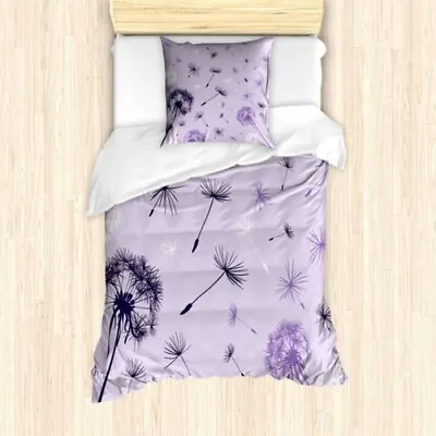 Dandelion Bed Linen Set Botanic Lila-Ton Soft Microfibre Fabric • £27.28