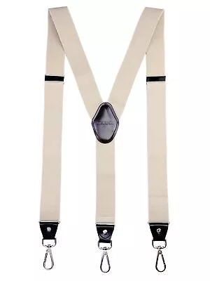 JIERKU Romanlin Mens Suspenders For Work 3 Swivel Hook Clips Y-back • $15.32