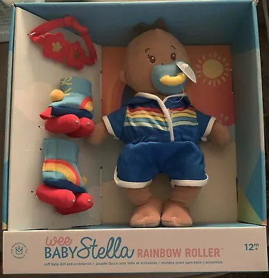 Wee Baby Stella Doll Rainbow Roller 11’  Manhattan Toy NEW Free Shipping • $35