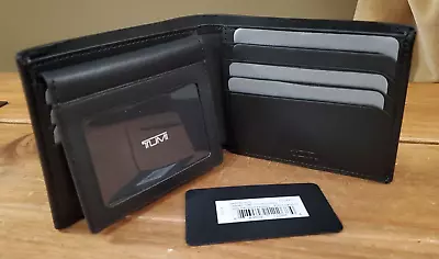 Tumi Nassau SLG Leather Global Billfold Removable Passcase 148060-T060 Black • $119.99