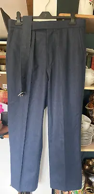 Original RAF Mess Dress Trousers & Belt Navy Blue • £22.49