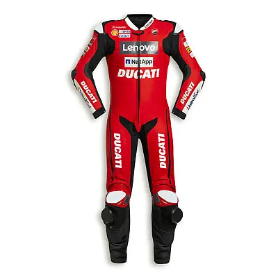 DUCATI Racing Biker Motorcycle Leather Suit Motorbike Mens Leather Jacket Pant • $315.72
