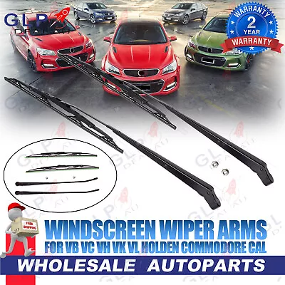 New Complete Windscreen Wiper Arms Pair For Vb Vc Vh Vk Vl Holden Commodore Cal • $164