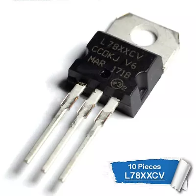 10psc  L78XXCV Voltage Regulator 5v 6v 8v 9v 10v 12v 15v • £2.95