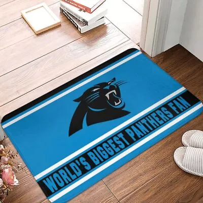World's Carolina Panthers  Fan Carpet 16x24in Floor Mat Home Decorative • $11.39