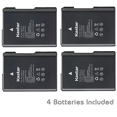 Kastar EN-EL14 Battery For Nikon D3100 D3200 D3300 D3400 D5100 D5200 D5300 • $36.99