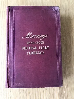 Murray’s Handbook To Central Italy And Florence 1875 • $93.34