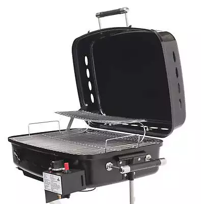 RV/Trailer Mounted BBQ Grill Motorhome Gas Grill With Bracket System Black • $84.01