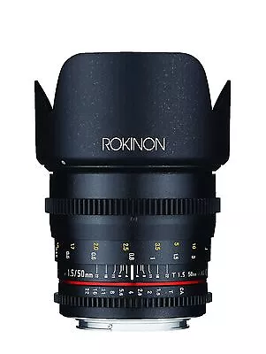 Rokinon Cine DS 50mm T1.5 Full Frame Prime Cine Lens For Canon EF- Model DS50M-C • $349