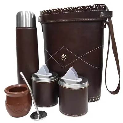 357UV New Set Yerba Mate Kit: Containers Gourd(Cup) Bombilla(Straw) Thermos Bag • $69.90