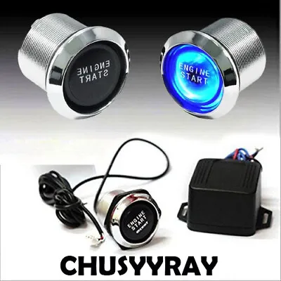 Car Ignition Switch 12V Engine Start Push Button Keyless Entry Starter Kit • $17.68