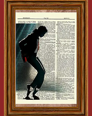 Michael Jackson Dictionary Art Print Book Picture Poster Thriller Billie Jean • $5.99