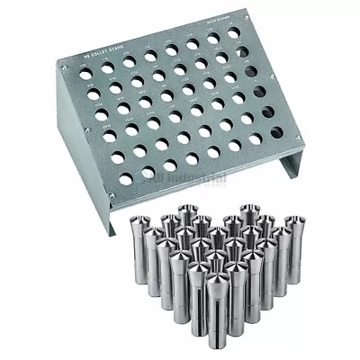 23 Pc R8 Collet Set 1/16  To 3/4  For Bridgeport With R8 Collet Rack - 48 Slot • $129.99