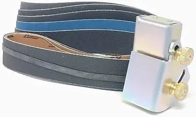 Knife Sharpening Angle Guide Pack - 1x30 Belt Sander Guide & 5 Sanding Belts  • $23.99