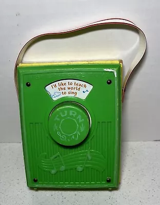 Fisher Price Vintage Pocket Radio Music Box- I’d Like To Teach The World To Sing • $6