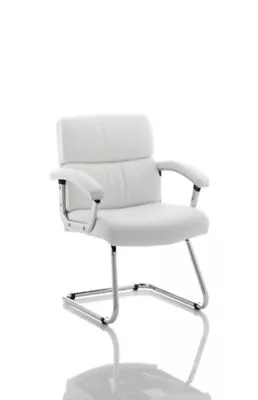 Desire Cantilever Chair White With Arms • £201.55