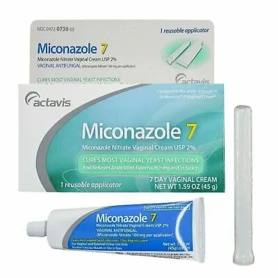 Miconazole Nitrate 7 Day Treatment Vaginal Cream 2% With Applicator 1.59 Ounce • $15.81