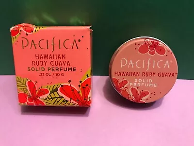 Pacifica Hawaiian Ruby Guava Solid Vegan Perfume Coconut & Soy Wax 0.33oz NEW! • $33