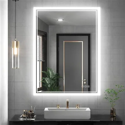 LED Bathroom Mirror Backlight Dimmable Wall Vanity Mirrors With Anti-Fog Memory • $82.90