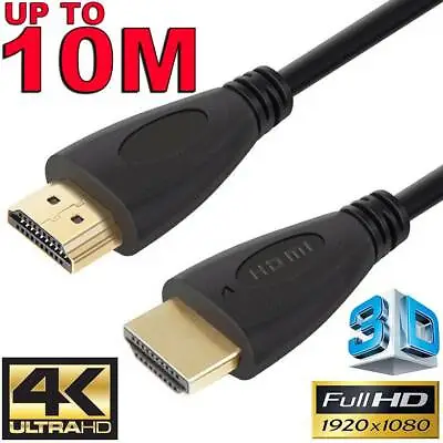 $13.75 • Buy HDMI Cable V2.0 3D Ultra HD TV 4K 2160p 1080p High Speed With Ethernet HEC ARC