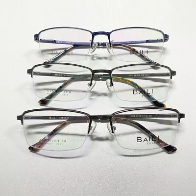 Mens Photochromic Reading Glasses Rectangular Fashion Half Rimless Readers AT • $29.69