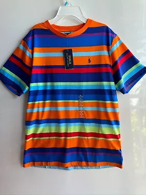 POLO RALPH LAUREN Big Boys 18-20 XL10-12 T Shirt  NWT  Jersey STRIPED • $22