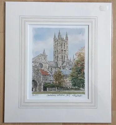 £18.70 • Buy Canterbury Cathedral North Print By Philip And Glyn Martin Signed Limited Editio