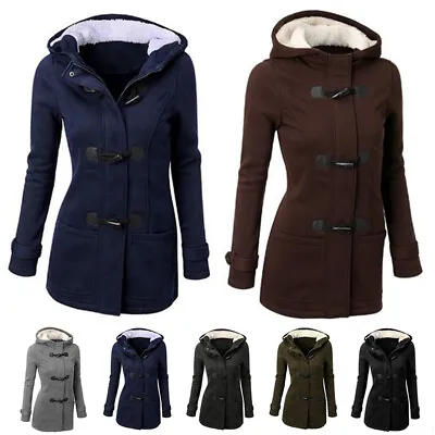 Women's Thick Winter Warm Fur Hooded Long Coat Jacket Parka Outwear Puffer Cozy# • £19.72