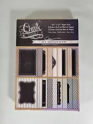 My Mind's Eye: Chalk Studio 4.5x6.5  Paper Pad 72 Sheets New. Craft Scrapbook • $7.99