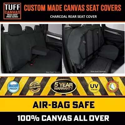 Tuff HD TRADE REAR Canvas Seat Covers For Mazda BT50 B19 B30 XS XT 2020-2024 CH • $169