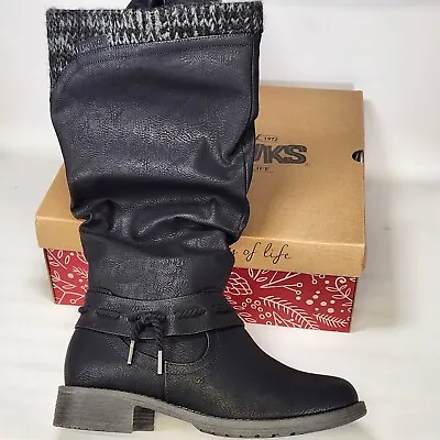 Size 8 - Lukees By Muk Luks Bianca Briana Boots - Black • $53.95