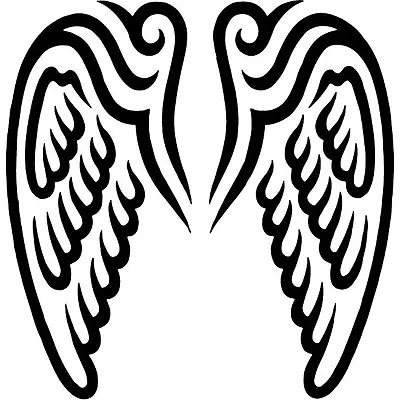 Angel Wings Religious Car Decal Sticker • $2.81