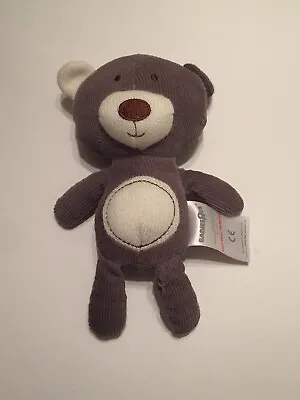 Babies R Us Grey Bear Corduroy Knit Cream Cordy Soft Toy Plush 9” Comforter • £29.99