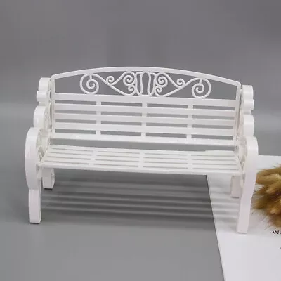 Dollhouse Miniature 1/6 Scale Garden Chairs Bench Courtyard Armchairs Furniture • $7.19