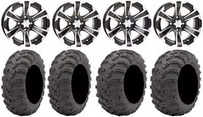 ITP SS312 12  Wheels Black 25  Mud Lite AT Tires Sportsman RZR Ranger • $869.38