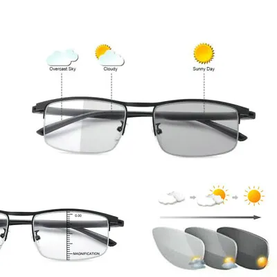 Readers Glasses Bifocal Transition Photochromic Reading Sunglasses Anti UV Sun • $10.99