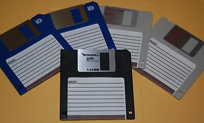 SINGLE FLOPPY DISK - 3.5 Inch 1.44 MB Floppy Disc Various Colours/Makes • £1.59