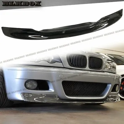 FRP Carbon Fiber CSL Front Lip For 01-06 E46 Coupe Converti BMW M3 Stock Bumper • $348.88