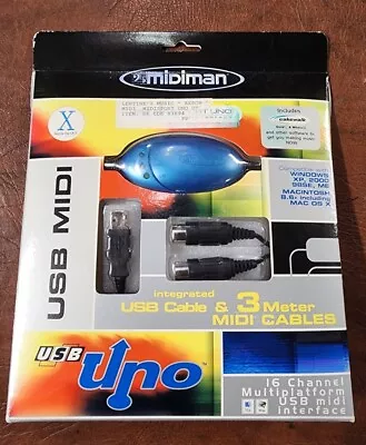 NEW M-Audio USB To Midisport Uno 1X1 MIDI Interface Adapter 16 Midi Channel FAST • $25