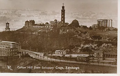 PC72855 Calton Hill From Salisbury Crags. Edinburgh. No 27. RP • £6.75