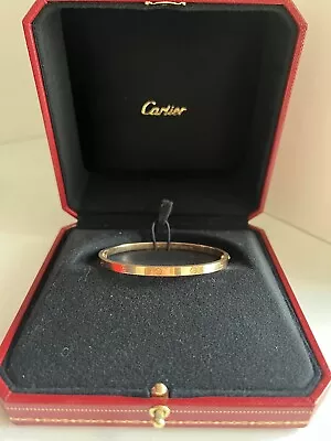 Cartier Love Bracelet Small 17 Rose Gold • $3971.55