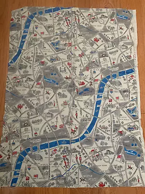 British Fabric Map Moda Low Volume London Sew Quilt Craft 44  X 29  • £14.96