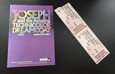 £4.99 • Buy Joseph And The Amazing Technicolour Dreamcoat At Pavilion Theatre 2008 Programme