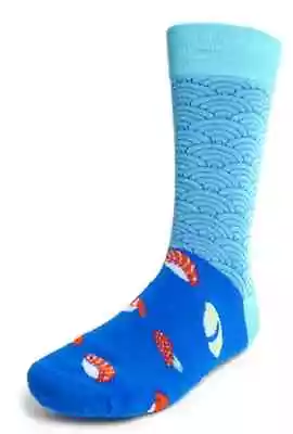 Fun SUSHI Theme One Pair Men's Novelty Crew Socks • $7.99