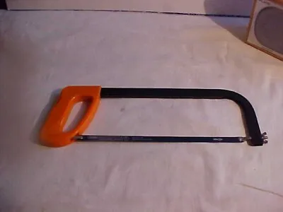 Metal Hacksaw Frame With Orange Plastic Handle And New Blade (DS) • £4.95
