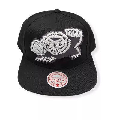 Mitchell & Ness Memphis Grizzlies XL Black White Grey HWC Adjustable Snapback • $34.99